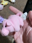 Princess Soft Toys Pig Plush Mini Stuffed Animal Pink Beanie Vintage 1997