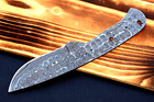 Custom Made Hand Forged Damascus Steel Blank Blade Skinning Hunting Knife 2854