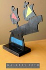 Flying Dutchman  Mid Century Abstract Art Sculpture  50 s Post-cubist Modern Vtg