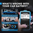 Topdon Car Battery Tester 12v 100-2000cca Cranking Charging Battery Analyzer