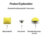 10mm-15mm Rivet Square Pyramid Studs Punk Screw Back Leather Craft Lothing Bag