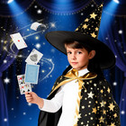 Magic Kit For Kids 6-8-10-12  98 Magic Tricks Set For Kids With Magician Costume