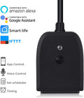 Litedge Outdoor Smart Plug  Wifi 2-in-1 Plug Power Outlet  Compatible With Googl