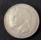 1868 France 5 Francs 0 9000 Silver Asw 0 7234 Oz Free Shipping