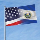 Flag Of El Salvador And Usa American Flag 3x5 Feet Vivid Color And Uv Fade Re   
