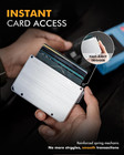 Iwantit Pop Up Wallet For Men  Slim Minimalist Credit Card Holder With Money Cli