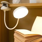 Rechargeable Usb Led Clip-on Desk Lamp Flexible Reading Study Night Light