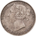 1890 New Foundland Queen Victoria Silver 20 Cents London Mint Km-4 Pcgs Xf-40