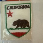 Vintage Nos  California Brown Bear  Iron On Souvenir Patch By Voyager Emblems