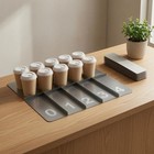 Takeaway Drink Rack Rectangular Numbered Drink Pickup Tray Rack Even Surface