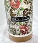 Vintage Suburbanite Tapestry Design Tall Aladdin Thermos Container Clean 10  Tal