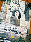 Original Vintage 70s 80s Jim Morrison Grave Head Stone The Doors Poster Sadlier