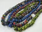 4 Strands India Handmade Replica Ghana African Trade Beads Bulk Lot  hkt-5     