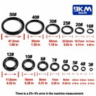 50 100pcs 9km Rod Ceramic Ring Fishing Rod Guide Repair Ring Kit All Size W box