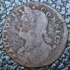 1787 Connecticut   auciori    - 1 2 Penny - 5 66 Gr Copper - Draped Bust Left