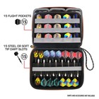 Usa Gear Xl Hard Shell Dart Case  Dart Holder For 15 Darts   Accessories - Black