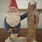Vintage 1979 Rien Poortvliet Unieboek B v  J 10    Gnome Next To Stump Figurine