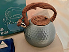 Foedo  Stainless Steel New Tea Kettle Blue 3 2 Quart New Open Box
