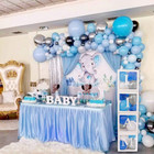 82pcs Baby Shower Decorations For Boy Kit - Jumbo Transparent Baby Block Balloon