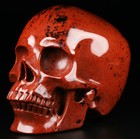 Huge 5 0  Mahogany Obsidian Carved Skull  Super Realistic  Crystal Healing