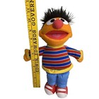 Gund 2008 Sesame Street Ernie Plush Stuffed Doll 12  Beanbag Rump Berts Friend