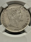 1855 Denmark Silver 1 Rigsdaler Ngc Vf35     Crown Piece Frederik Vii Km760 2 Type