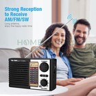 Solar Portable Fm am Sw Radio Digital Bluetooth Speaker Mp3 Player Rechargeable