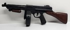 Vintage Marx Toy Tommy Gun 19    Long Black   Brown Thompson Machine Gun Toy