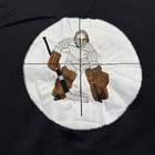 Vintage Contak Hockey  26 Vh Stitched Crosshair Goalie Patch Black White Size Xl