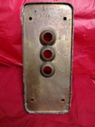 Antique Original 1900s Brass Elevator Plate