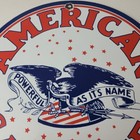 Vintage American Gasoline Sign - Gas Motor Oil Pump Plate Porcelain Sign