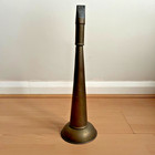 Vintage Brass Boat Horn   Fog Horn Nautical 16  Long 5  Bell Works