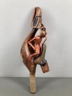 Tlingit Raven Rattle Northwest Coast Design Carved Wooden Effigy