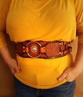 Western Steampunk Regulator Belt  Real Leather  Handmade  Fits 34  To 40 