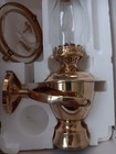Vintage In New Condition Ship Or Boat Swivel With Gimbal Frame Brass Oil Lantern