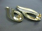 Antique Extra Large 1 03ct Old Mine Daimond 14kt W y Gold Hanging Earrings 22289