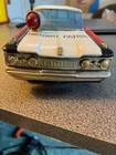 Vintage 1950 s Ichiko Olds Tin Litho Toy Friction Car Highway Patrol Police Car