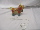 Fisher Price Vintage 1960   s  Bossy Bell Wooden Cow Pull Toy Bell   Tail Working