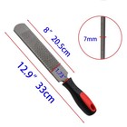 12 Inch Hoof Rasp  Horseshoe File With Rubber Handle  Carbon Steel Farrier Fi   