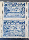 1930 Panama Airmail Scott  c10 5c Stamp Block Of 4 W  Side Margin
