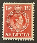 Travelstamps   St  Lucia Stamps Sg 130 - 1 1 2d Kgvi - 12 1 2p Mint Mnh Og