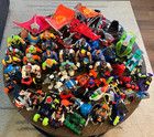 Vtg Fisher Price Rescue Heroes Figures backpacks  Vehicle  Animals Lot 40  Piece
