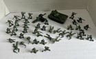 Tim-mee 2 5  Plastic Army Men Toy Soldiers Green Lot 40 -  12 Poses Vintage