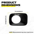 2pcs Black Fog Light Cover Bezels For 2009-2011 Honda Pilot Front Left Right