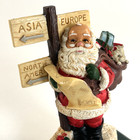 Stocking Hanger Vintage Hand Painted W  Adjustable Hook Santa Toys List World