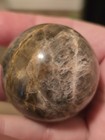 1 54 Inch Black Moonstone Sphere With Beautiful Flash