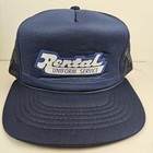 Vintage Rental Uniform Service Yupoong Trucker Hat Snapback Dad Cap