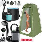 Portable Camping Shower 6000mah Rechargeable Outdoor Camp Pump For Hiking Travel