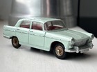 French Dinky Toys 553 Peugeot 404 Saloon Pale Blue Red Interior Vintage 1961-68