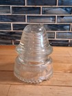 Vintage Hemingray No 19 Clear Glass Insulator - Made In Usa